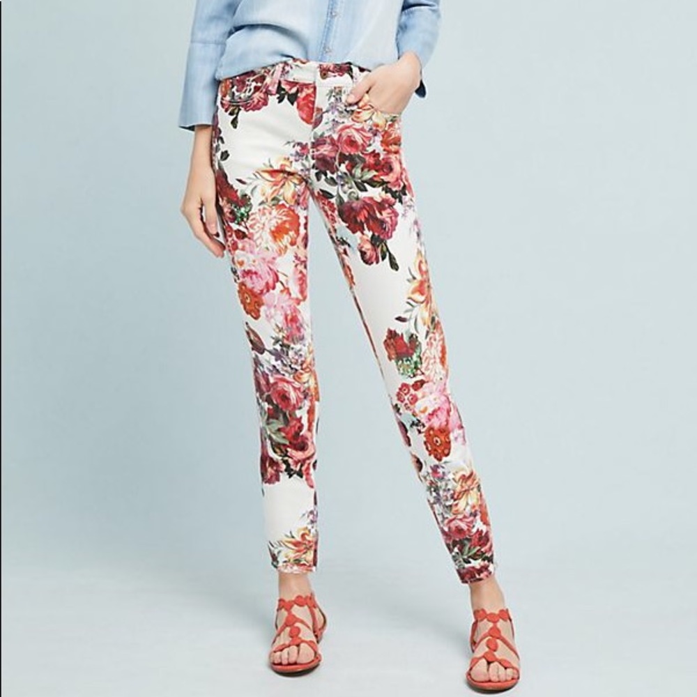 Pilcro Floral printed denim 👖
